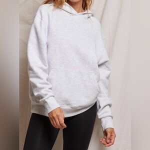 PERFECTWHITETEE kourtney french terry hoodie in ash size M